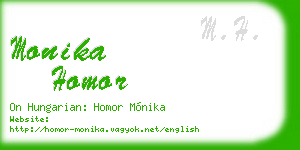 monika homor business card
