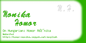 monika homor business card